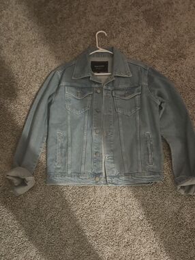 Maczoo Light Blue Denim Shirt Jacket From Borgata.very Well Made Jacket.
